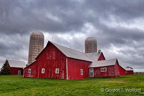 Clouds Over Red Barn_16161.jpg - Photographed near Richmond, Ontario, Canada.